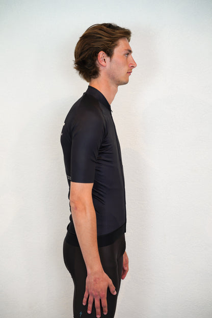 UNIFORME - Maillot de cyclisme noir unisexe