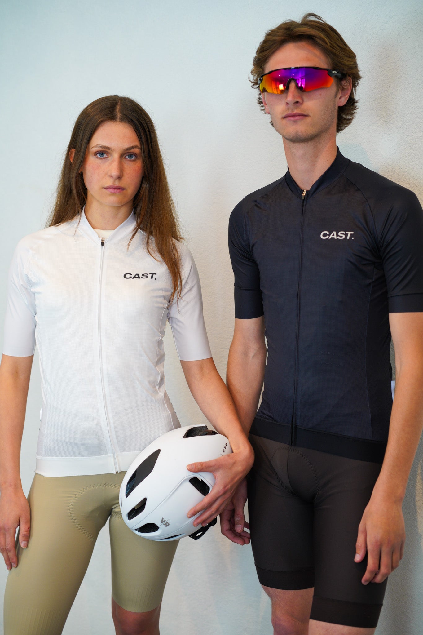 UNIFORME - Maillot de cyclisme blanc unisexe
